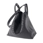 画像5:  Unisex Leather braided tote shoulder crossbody bag　ユニセックス男女兼用レザー編み込みトートショルダークロスボディーバッグ (5)