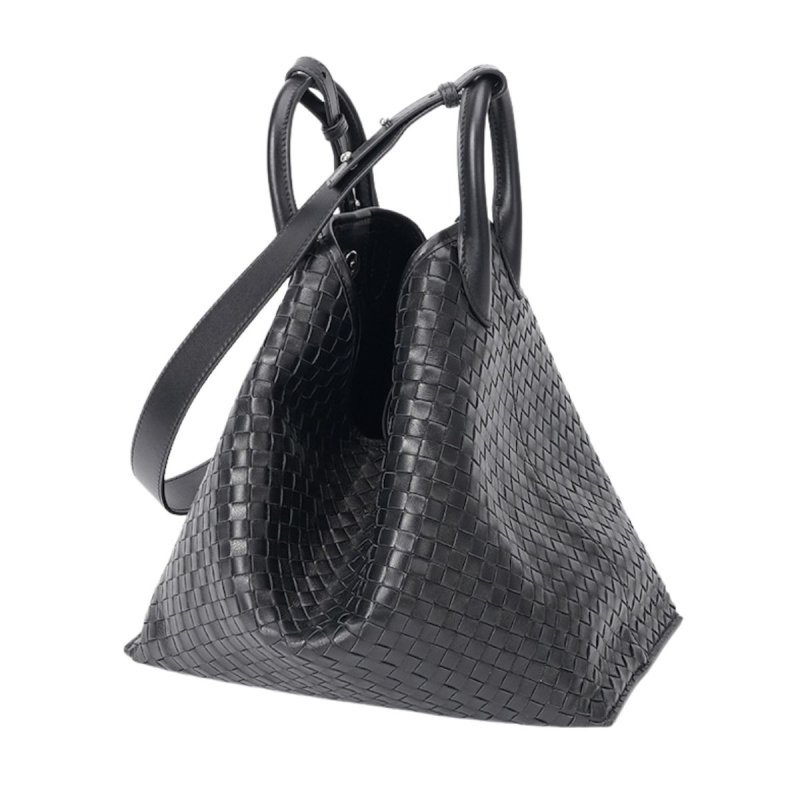 画像5:  Unisex Leather braided tote shoulder crossbody bag　ユニセックス男女兼用レザー編み込みトートショルダークロスボディーバッグ (5)