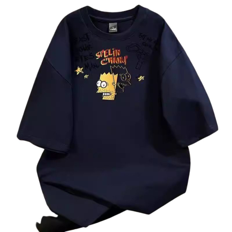 画像7: Uniex Bart Simpson  print  T-shirt  男女兼用 ユニセックスバートシンプソンプリント 半袖 Tシャツ (7)