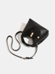 画像10: Leather Chance Recycled Turn-Lock Bucket Bag　ユニセックス男女兼用レザーターンロックバケットトートショルダークロスボディーバッグ (10)