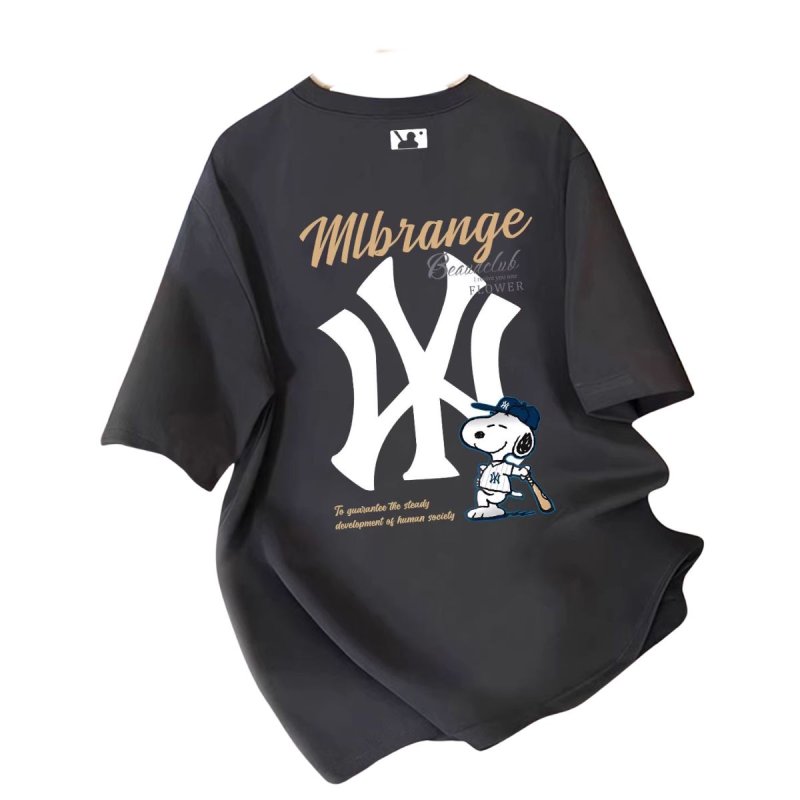 画像5: Uniex NY x Snoopy Baseball Players  print  T-shirt  男女兼用 ユニセックスNY×ベースボールプレイヤースヌーピープリント 半袖 Tシャツ (5)