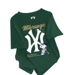 画像6: Uniex NY x Snoopy Baseball Players  print  T-shirt  男女兼用 ユニセックスNY×ベースボールプレイヤースヌーピープリント 半袖 Tシャツ (6)