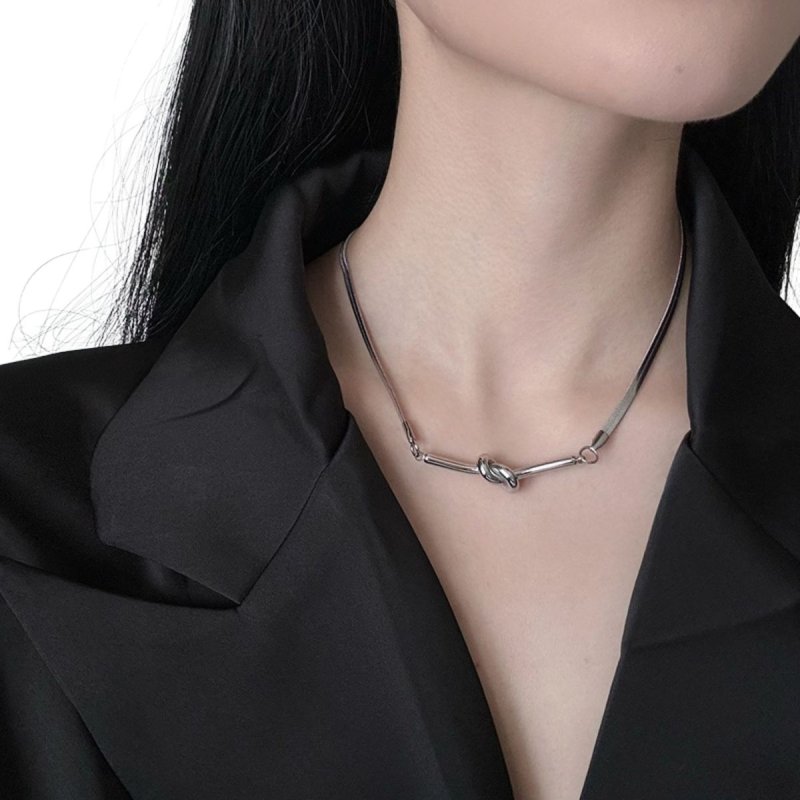 画像2:  Loop Snake Chain Necklace　ユニセックス 男女兼用 ループスネークチェーン ネックレス (2)