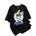 画像2: Uniex  NY Batter Mickey Mouse print  T-shirt  男女兼用 ユニセックスNYバッターミッキーマウスプリント 半袖 Tシャツ (2)