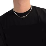 画像1:  Loop Snake Chain Necklace　ユニセックス 男女兼用 ループスネークチェーン ネックレス (1)