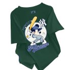 画像6: Uniex  NY Batter Mickey Mouse print  T-shirt  男女兼用 ユニセックスNYバッターミッキーマウスプリント 半袖 Tシャツ (6)