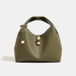 画像5: Leather Chance Recycled Turn-Lock Bucket Bag　ユニセックス男女兼用レザーターンロックバケットトートショルダークロスボディーバッグ (5)