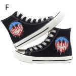 画像7: 16 Design Smile high-top canvas lace-up sneakers Shoes　ユニセックス 男女兼用16デザインスマイル ハイカットキャンバスレースアップスニーカー (7)