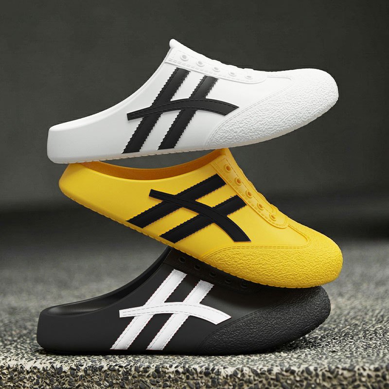 画像8:  Unisex 2-line soft sole and non-slip grip Platform slip-on sandals slippers   男女兼用 2ラインソフトソール滑り止め付厚底サンダルシャワー ビーチサンダル シューズ (8)