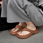 画像4: Split-toe beach Platform  sandals　スプリットトゥトングビーチサンダル厚底サンダル (4)