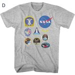 画像5: Uniex NASA Vintage Style Short-Sleeve T-Shirt　 男女兼用 ユニセックスNASAナサヴィンテージスタイル半袖Tシャツプリント 半袖 Tシャツ (5)