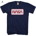 画像2: Uniex NASA Vintage Style Short-Sleeve T-Shirt　 男女兼用 ユニセックスNASAナサヴィンテージスタイル半袖Tシャツプリント 半袖 Tシャツ (2)