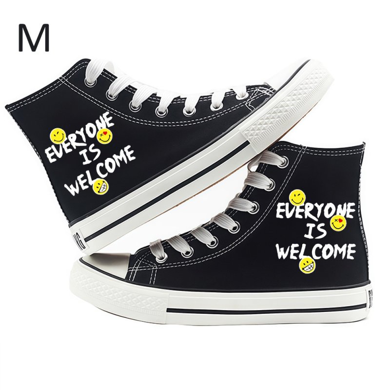 画像14: 16 Design Smile high-top canvas lace-up sneakers Shoes　ユニセックス 男女兼用16デザインスマイル ハイカットキャンバスレースアップスニーカー (14)