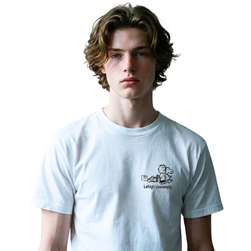 画像2: Unisex The Simpsons & Snoopy Lehigh University Printed T-Shirt　シンプソンズ＆ スヌーピー プリント半袖 Tシャツ ユニセックス 男女兼用 (2)