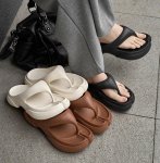 画像5: Split-toe beach Platform  sandals　スプリットトゥトングビーチサンダル厚底サンダル (5)