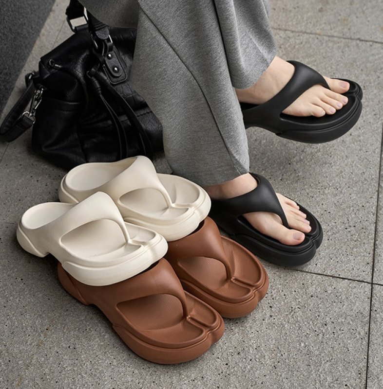 画像5: Split-toe beach Platform  sandals　スプリットトゥトングビーチサンダル厚底サンダル (5)