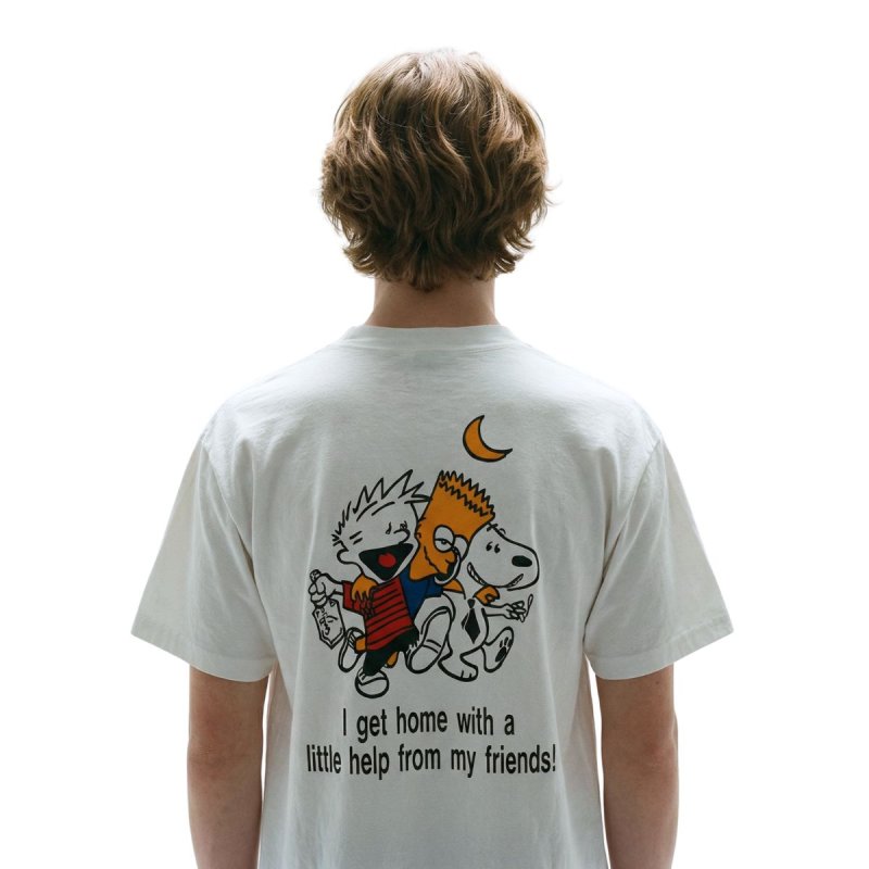 画像1: Unisex The Simpsons & Snoopy Lehigh University Printed T-Shirt　シンプソンズ＆ スヌーピー プリント半袖 Tシャツ ユニセックス 男女兼用 (1)