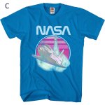画像4: Uniex NASA Vintage Style Short-Sleeve T-Shirt　 男女兼用 ユニセックスNASAナサヴィンテージスタイル半袖Tシャツプリント 半袖 Tシャツ (4)