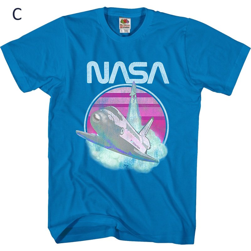 画像4: Uniex NASA Vintage Style Short-Sleeve T-Shirt　 男女兼用 ユニセックスNASAナサヴィンテージスタイル半袖Tシャツプリント 半袖 Tシャツ (4)