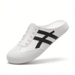 画像1:  Unisex 2-line soft sole and non-slip grip Platform slip-on sandals slippers   男女兼用 2ラインソフトソール滑り止め付厚底サンダルシャワー ビーチサンダル シューズ (1)