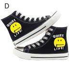 画像5: 16 Design Smile high-top canvas lace-up sneakers Shoes　ユニセックス 男女兼用16デザインスマイル ハイカットキャンバスレースアップスニーカー (5)