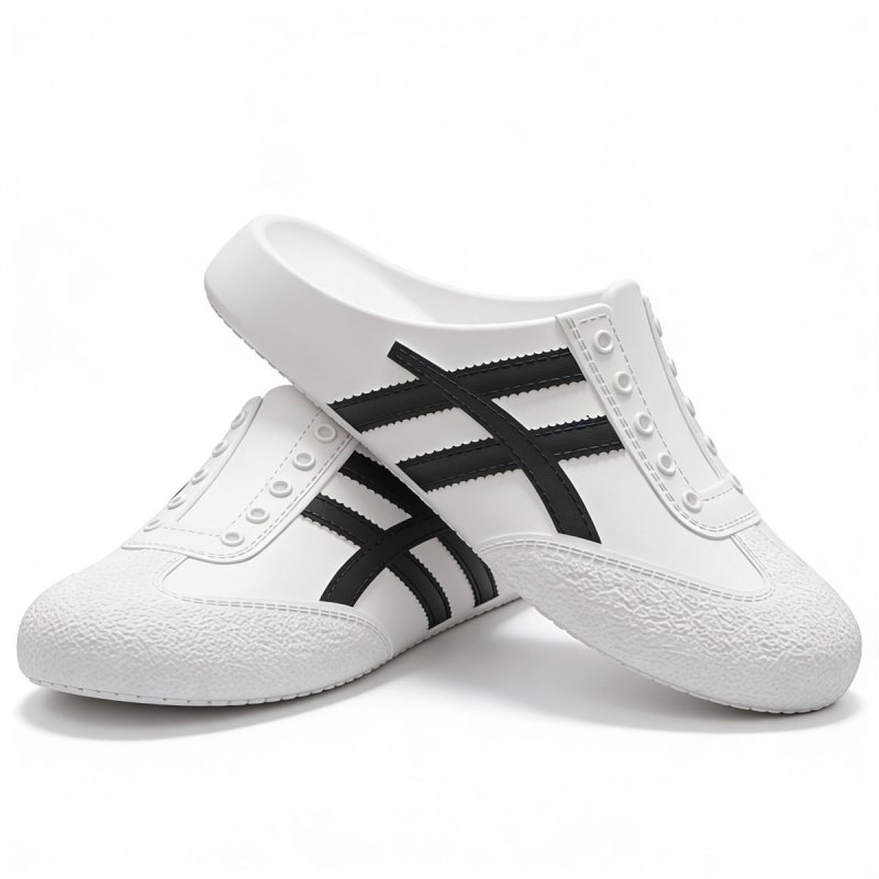 画像5:  Unisex 2-line soft sole and non-slip grip Platform slip-on sandals slippers   男女兼用 2ラインソフトソール滑り止め付厚底サンダルシャワー ビーチサンダル シューズ (5)