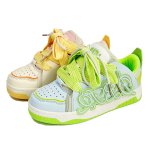 画像1: Unisex Dopamine Vitamin Color Lace-Up Sneakers    ユニセックス 男女兼用 ドーパミンビタミンカラーレースアップスニーカー  (1)