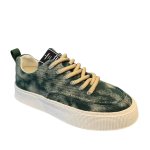 画像4: Unisex Tie-dye denim platform lace-up sneakers ユニセックス 男女兼用 タイダイデニム厚底レースアップスニーカー  (4)