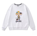 画像1: Snoopy Silhouette x Friends round neck sweat shirts pullover ユニセックス 男女兼用スヌーピーシルエット×フレンズプリントラウンドネック スウェット トレーナー プルオーバー (1)