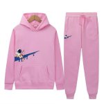 画像11: Raindrop Swoosh & Fishing Astronaut Hoodie & Pants Set　ユニセックス男女兼用 雨だれスウォッシュ＆フィッシング宇宙飛行士プリントスウェット フーディ&パンツ セットアップ (11)