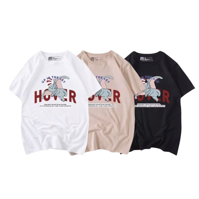 画像3: Unisex Love Elephant DumboT-shirt ユニセックス 男女兼用 ラブリーダンボプリント 半袖 Tシャツ (3)