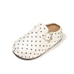 画像2: Polka dot platform sandal slipper shoes　ドット柄厚底サンダルスリッパシューズ (2)
