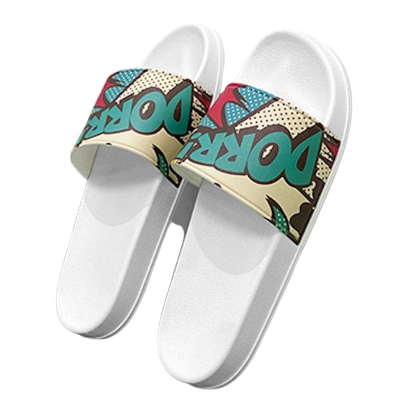 画像4: Pop art print sandals/slippers　 ユニセックス男女兼用ポップアートプリントサンダルスリッパ (4)