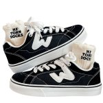 画像7: Unisex Canvas preppy lace-up sneakers  ユニセックス 男女兼用 キャンバスプレッピーレースアップスニーカー (7)