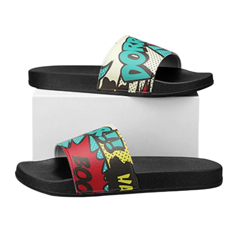 画像3: Pop art print sandals/slippers　 ユニセックス男女兼用ポップアートプリントサンダルスリッパ (3)