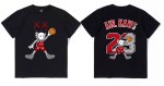 画像2: Uniex Air kaws basketball player Short-Sleeve T-Shirt　 男女兼用 ユニセックスエアーカウズバスケットボールプレイヤー半袖Tシャツ (2)
