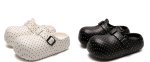 画像3: Polka dot platform sandal slipper shoes　ドット柄厚底サンダルスリッパシューズ (3)