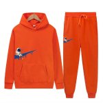 画像12: Raindrop Swoosh & Fishing Astronaut Hoodie & Pants Set　ユニセックス男女兼用 雨だれスウォッシュ＆フィッシング宇宙飛行士プリントスウェット フーディ&パンツ セットアップ (12)