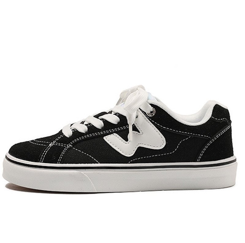 画像4: Unisex Canvas preppy lace-up sneakers  ユニセックス 男女兼用 キャンバスプレッピーレースアップスニーカー (4)