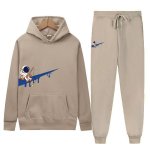 画像6: Raindrop Swoosh & Fishing Astronaut Hoodie & Pants Set　ユニセックス男女兼用 雨だれスウォッシュ＆フィッシング宇宙飛行士プリントスウェット フーディ&パンツ セットアップ (6)