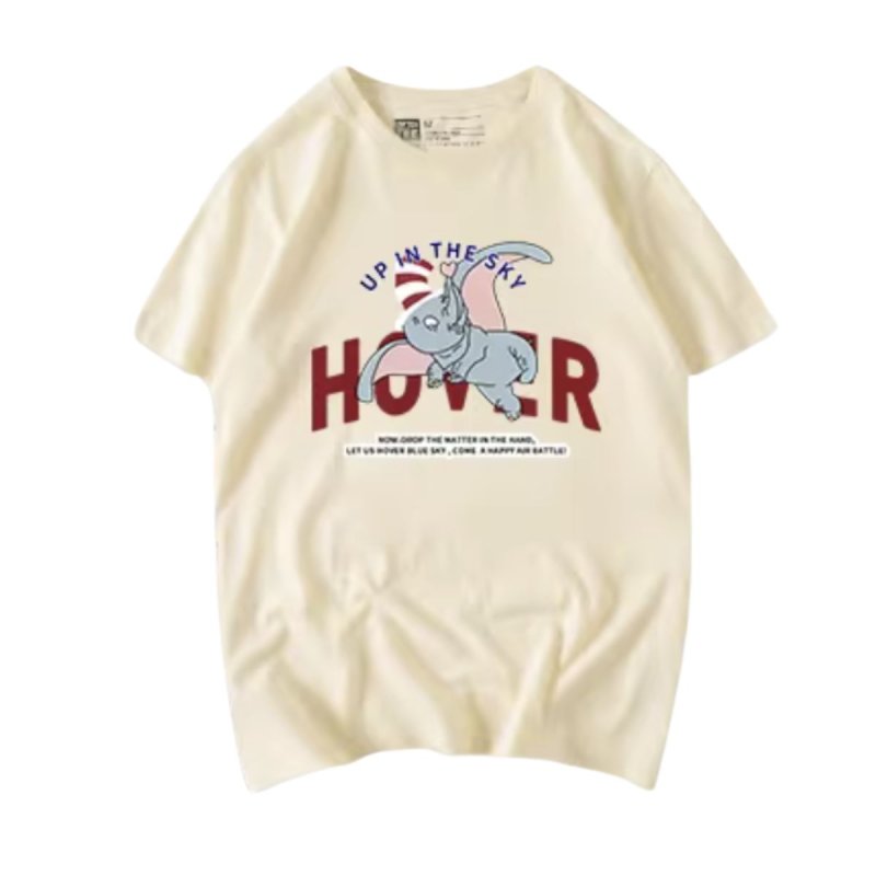 画像2: Unisex Love Elephant DumboT-shirt ユニセックス 男女兼用 ラブリーダンボプリント 半袖 Tシャツ (2)