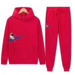 画像8: Raindrop Swoosh & Fishing Astronaut Hoodie & Pants Set　ユニセックス男女兼用 雨だれスウォッシュ＆フィッシング宇宙飛行士プリントスウェット フーディ&パンツ セットアップ (8)