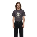 画像2: Unisex Vintage Used style Nietzche Print Damaged Crushed  RippedT-Shirt 古着風 ヴィンテージ風 フリードリヒ・ニーチェ プリント ダメージ 穴あき Tシャツ (2)