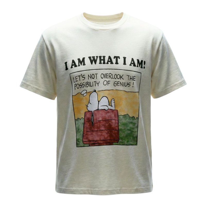 画像2: Let's not overlook the possibility of genius Napping Snoopy Print Tshirts ユニセックス男女兼用お昼寝スヌーピープリント Tシャツ (2)