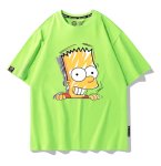 画像8: Uniex Bart Simpson Face Print Short-Sleeve T-Shirt　 男女兼用 ユニセックスバートシンプソンフェイスプリント半袖Tシャツ (8)
