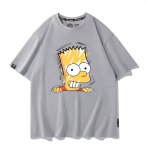 画像3: Uniex Bart Simpson Face Print Short-Sleeve T-Shirt　 男女兼用 ユニセックスバートシンプソンフェイスプリント半袖Tシャツ (3)