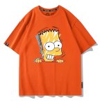 画像7: Uniex Bart Simpson Face Print Short-Sleeve T-Shirt　 男女兼用 ユニセックスバートシンプソンフェイスプリント半袖Tシャツ (7)