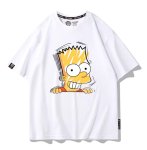 画像1: Uniex Bart Simpson Face Print Short-Sleeve T-Shirt　 男女兼用 ユニセックスバートシンプソンフェイスプリント半袖Tシャツ (1)