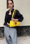 画像10: Star Multicolor Street Style Leather Trim Tote Shoulder Bag　ユニセックス男女兼用スター星＆ナンバリング08トリムトートショルダーバッグ (10)