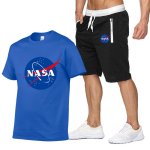 画像6: NASA short-sleeved T-shirt + shorts Set-up　ユニセックス男女兼用NASA半袖Tシャツ+ハーフパンツ セットアップ  (6)